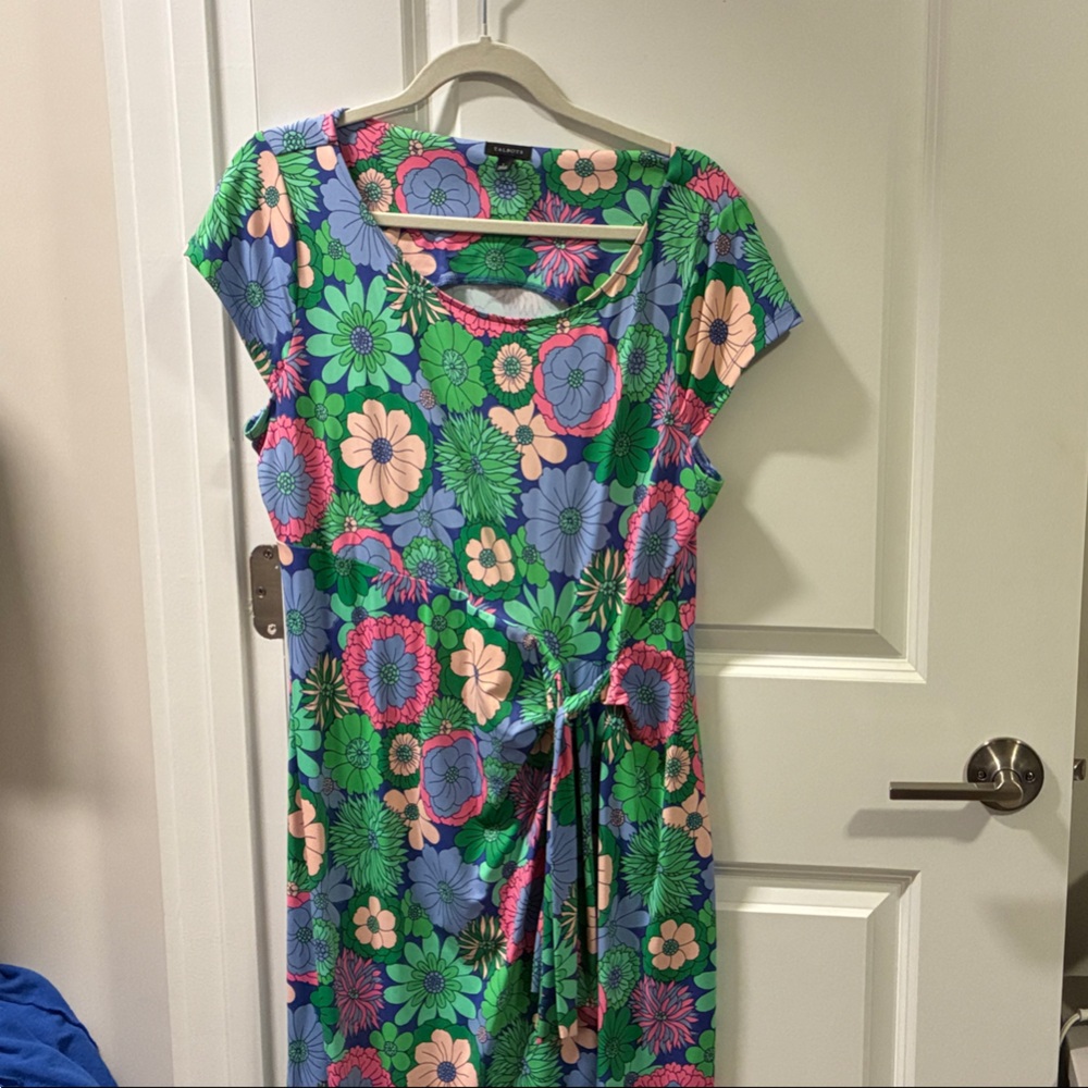 Talbots Floral Dress - Green, Blue, Pink